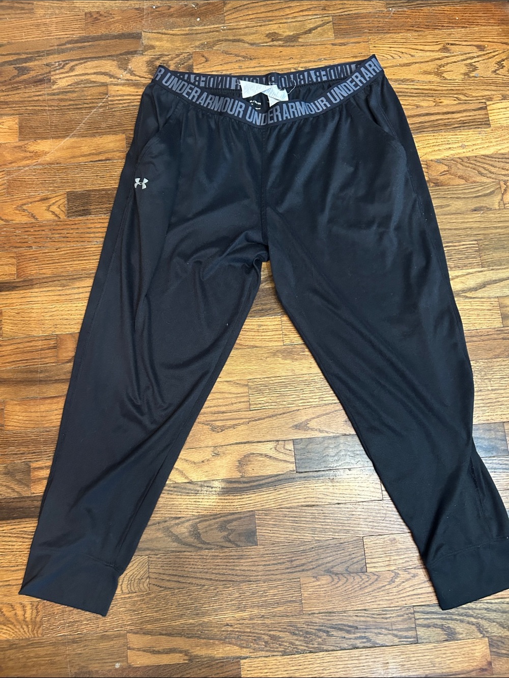 Under Armour Black Logo Elastic Waist Jogger Sweatpants